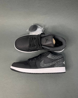 نایک جردن ۱ بدون ساق بلک الفنت Nike Jordan 1 Low Black Elephant