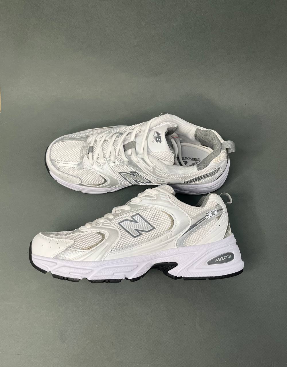 کفش اسپرت مردانه نیو بالانس 530 (New Balance 530) سفید_نقره ای