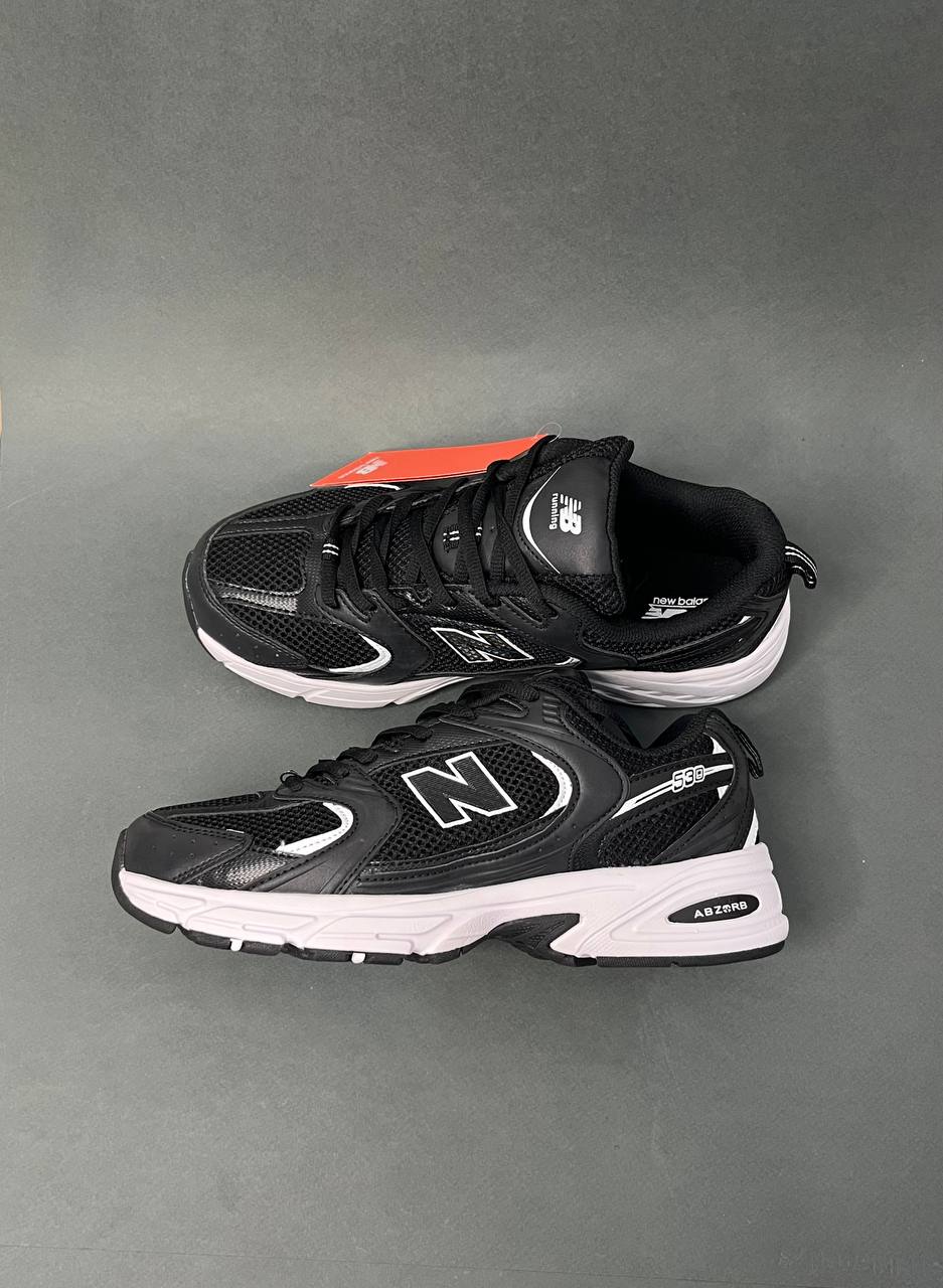 کفش نیو بالانس 530 (New Balance 530_Black White) ویتنام مشکی سفید مردانه و زنانه