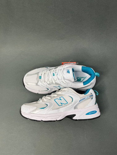 کفش نیو بالانس 530(New Balance 530) ویتنام سفید آبی فیروزهای مردانه و زنانه