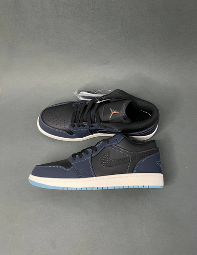کفش نایک ایر جردن 1 لو مدل Air Jordan 1 Low ویتنام سرمهای مشکی