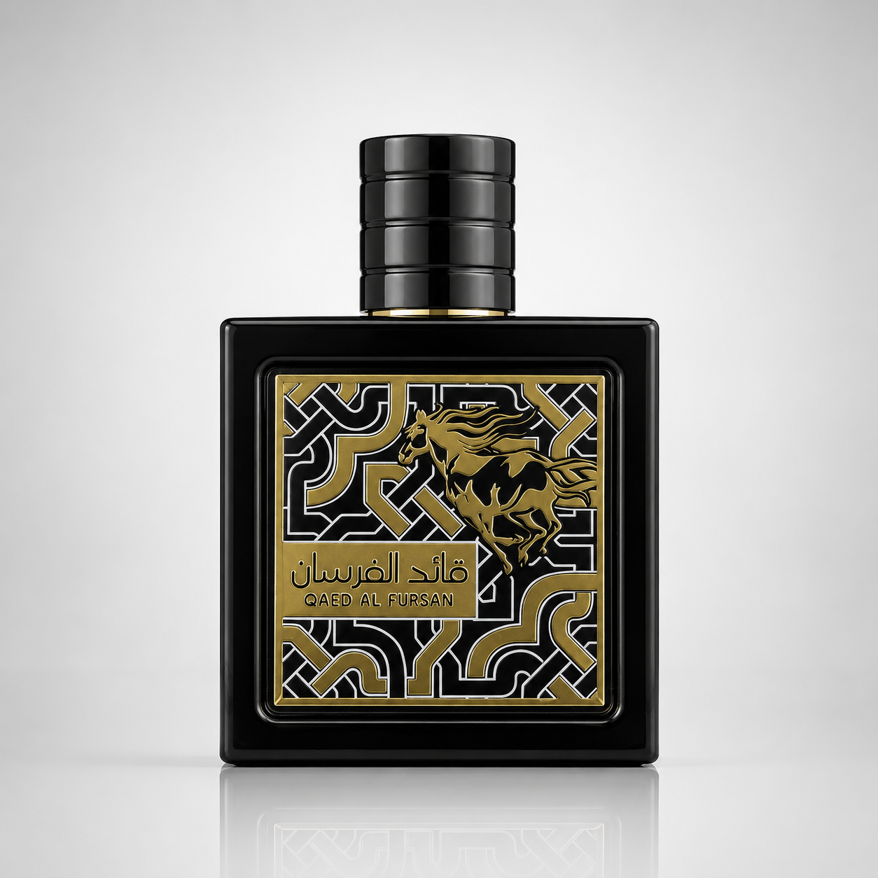 عطر ادکلن لطافه قائد الفرسان مشکی | Lattafa Qaed Al Fursan Eau de Parfum 90ml
