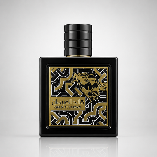 عطر ادکلن لطافه قائد الفرسان مشکی | Lattafa Qaed Al Fursan Eau de Parfum 90ml